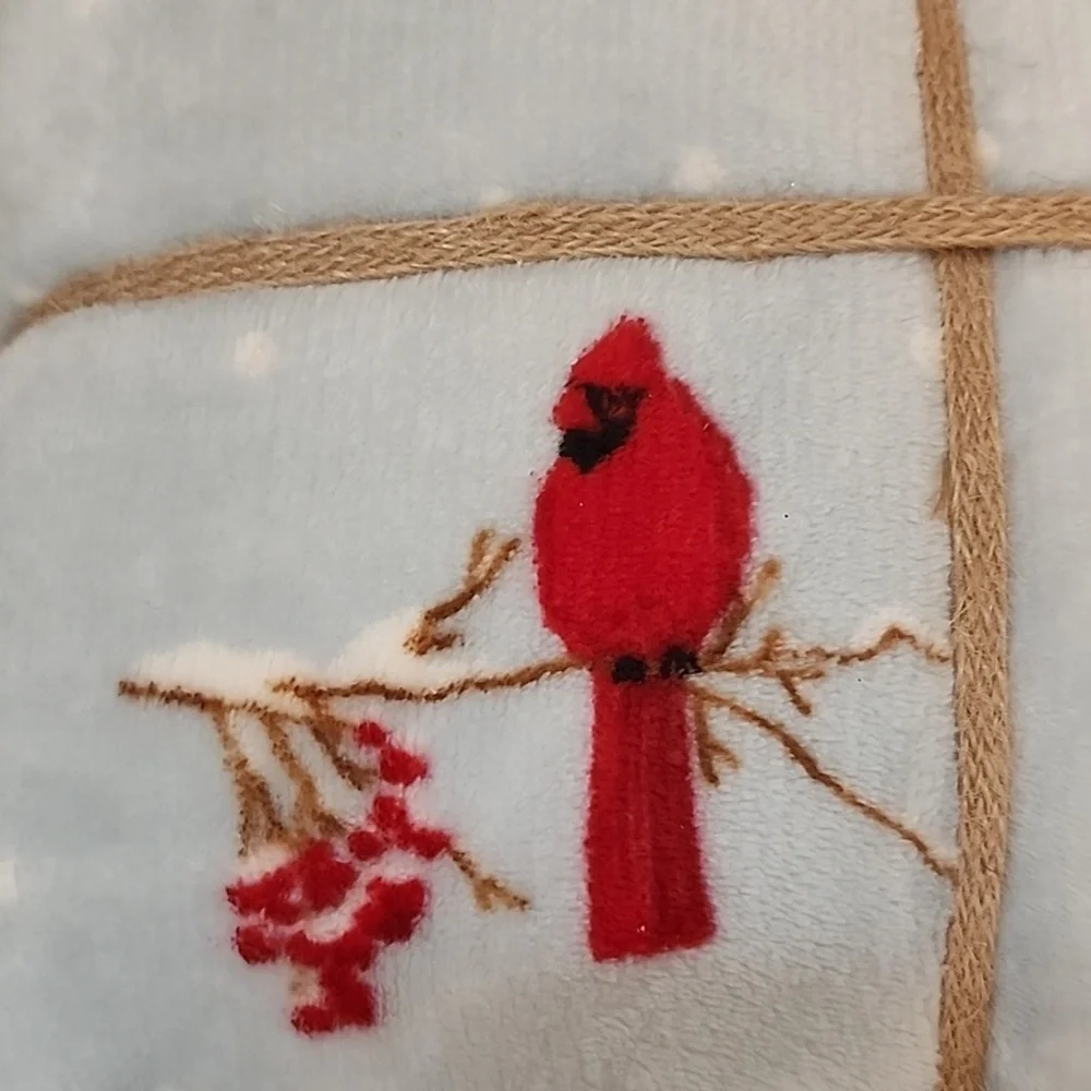 🐦 LIGHT BLUE CARDINAL SHERPA-BACK THROW 🐦